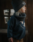 OVERSIZE SWEATER AU REVOIR 'BLUEGREY'