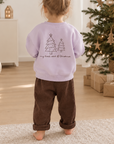 OVERSIZE SWEATER MY LITTLE STAR OF CHRISTMAS 'FROSTY LILAC'
