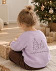 OVERSIZE SWEATER MY LITTLE STAR OF CHRISTMAS 'FROSTY LILAC'