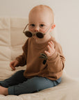 OVERSIZE SWEATER TINY OLIVES 'NOUGAT'