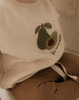 OVERSIZE SWEATER LET'S AVOCUDDLE 'LIGHT BEIGE MELANGE'