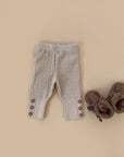 KNIT LEGGINGS 'WARM BEIGE'