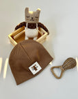 PERSONALISIERTE RIB BEANIE 'NOUGAT'