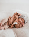 OVERSIZE SWEATER LOVE PEACE JOY 'CASHEW BROWN'