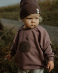 OVERSIZE SWEATER APPLE 'DUSTY MAUVE'