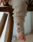 KNIT LEGGINGS 'WARM BEIGE'