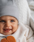 RIB BEANIE HEJ YOU 'STONEGREY'