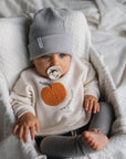 RIB BEANIE HEJ YOU 'STONEGREY'