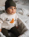 RIB BEANIE TINY CROISSANT 'DARK KHAKI'