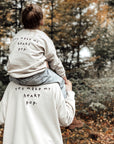OVERSIZE MOM SWEATER POPCORN 'IVORY'