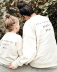OVERSIZE MOM SWEATER POPCORN 'IVORY'