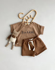 FROTTEE OVERSIZE SHIRT MON PETIT SOLEIL 'MACAROON'