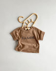 FROTTEE OVERSIZE SHIRT MON PETIT SOLEIL 'MACAROON'