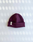 RIB BEANIE 'BURGUNDY'
