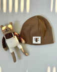 PERSONALISIERTE RIB BEANIE 'NOUGAT'