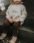 COZY LEGGINGS TINY BRANCH 'DARK MOUSSE'
