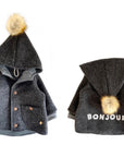 WALKJACKE BONJOUR 'ANTHRAZIT MELANGE'