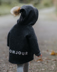 WALKJACKE BONJOUR 'ANTHRAZIT MELANGE'
