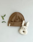 RIB BEANIE TINY CHERRY 'COCOA MELANGE'