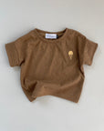 OVERSIZE SHIRT AMORE 'COCOA MELANGE'