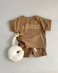 OVERSIZE SHIRT AMORE 'COCOA MELANGE'