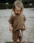 OVERSIZE SHIRT AMORE 'COCOA MELANGE'
