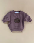 OVERSIZE SWEATER APPLE 'DUSTY MAUVE'