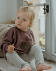 OVERSIZE SWEATER APPLE 'DUSTY MAUVE'
