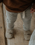 RIB-LEGGINGS 'GREY MELANGE'