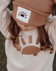 OVERSIZE HOODIE GLOWY SUN 'TENDER BEIGE'