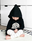 HOODIE RAINBOW 'DEEP BLACK'