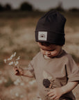 RIB BEANIE 'BLUEGREY'