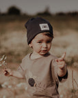 RIB BEANIE 'BLUEGREY'
