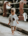 OVERSIZE SHIRT ICE CREAM 'LIGHT BEIGE'