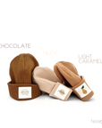 RIB BEANIE 'LIGHT CARAMEL'