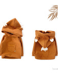 HOODIE HEJ LITTLE FOX 'COGNAC'
