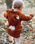 HOODIE HEJ LITTLE FOX 'COGNAC'