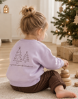 OVERSIZE SWEATER MY LITTLE STAR OF CHRISTMAS 'FROSTY LILAC'