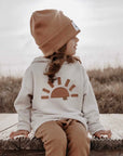 OVERSIZE HOODIE GLOWY SUN 'TENDER BEIGE'